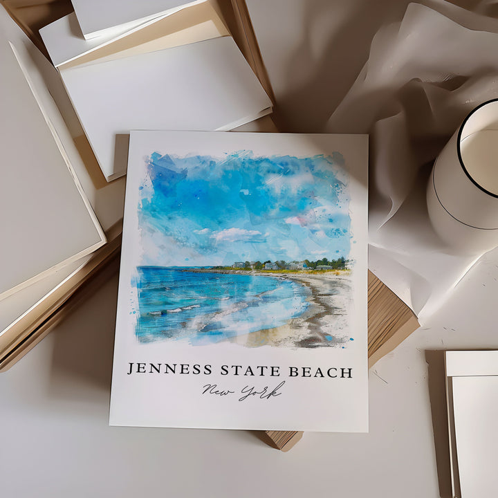 Jenness State Park Beach Art, Jenness Beach, New Hampshire Wall Art, NH Gift, Travel Print, Travel Poster, Travel Gift, Housewarming Gift