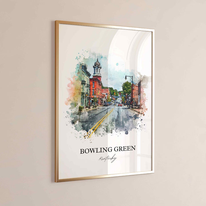 Bowling Green, Kentucky – Watercolor Art Print