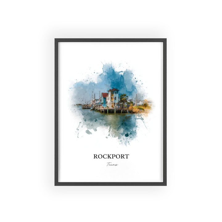 Rockport, Texas – Watercolor Art Print