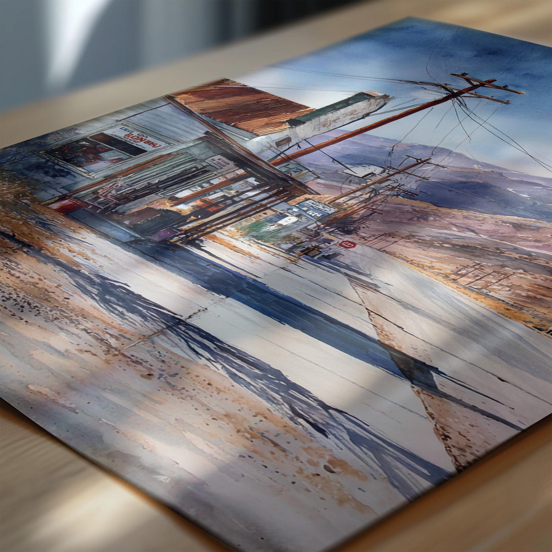 Death Valley, California, USA – Watercolor Art Print
