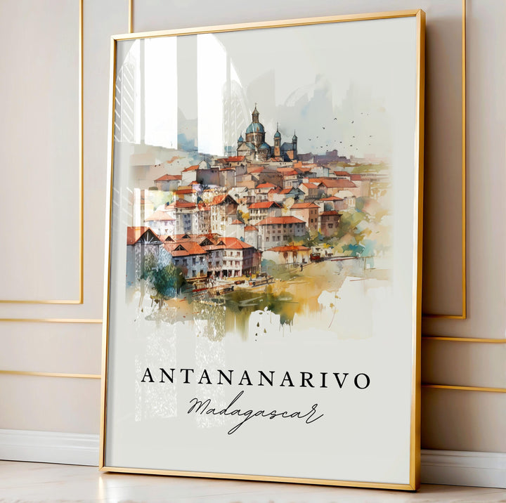 Antananarivo Wall Art - Madagascar Print