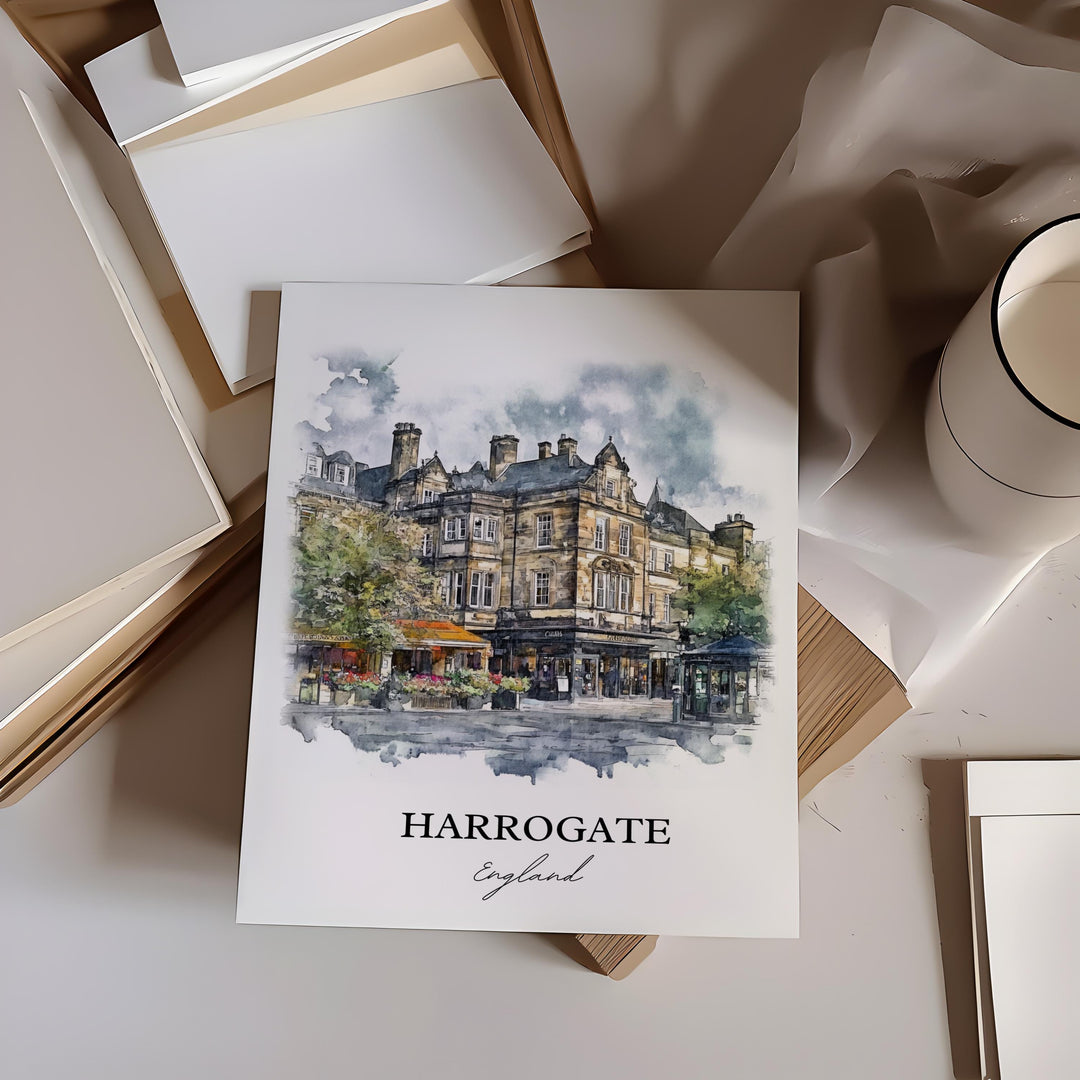 Harrogate, England – Watercolor Art Print