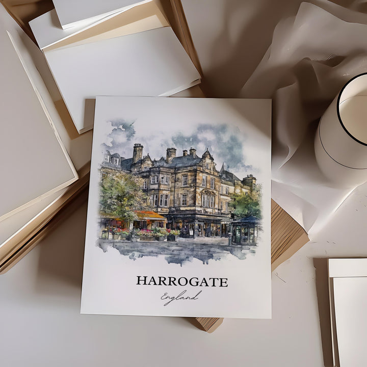 Harrogate, England – Watercolor Art Print