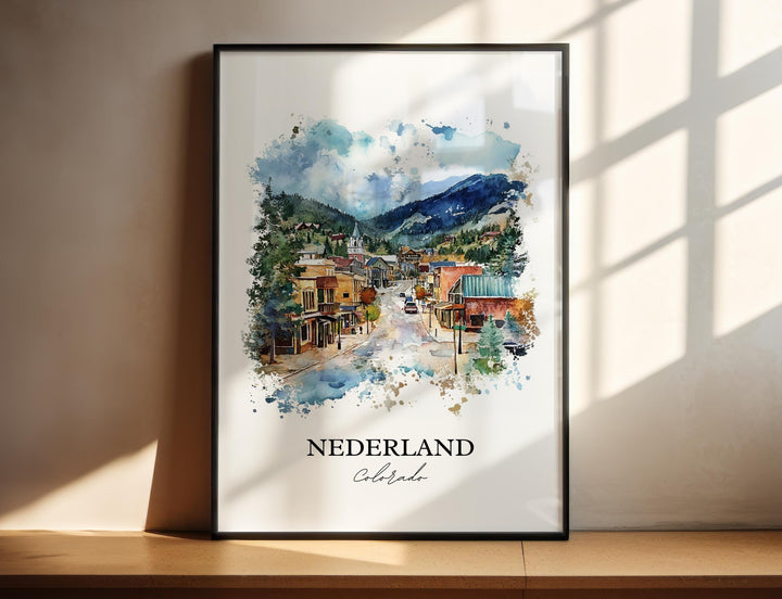 Nederland CO Wall Art, Boulder County Print, Barker Meadow Artwork, Nederland Gift, Travel Print, Travel Poster, Housewarming Gift