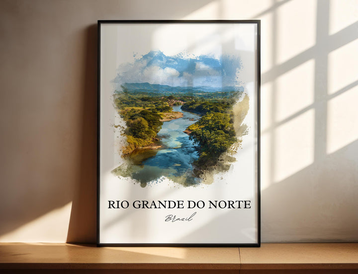 Rio Grande do Norte, Brazil – Watercolor Art Print