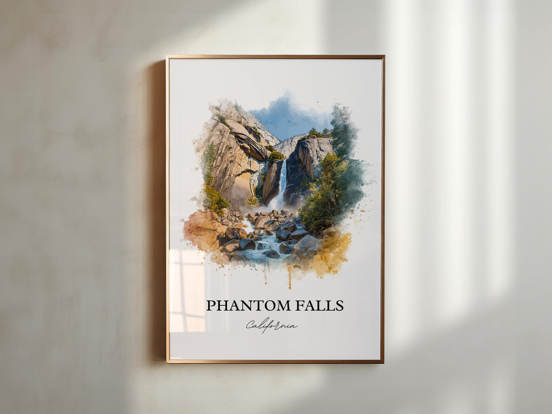 Phantom Falls, USA – Watercolor Art Print