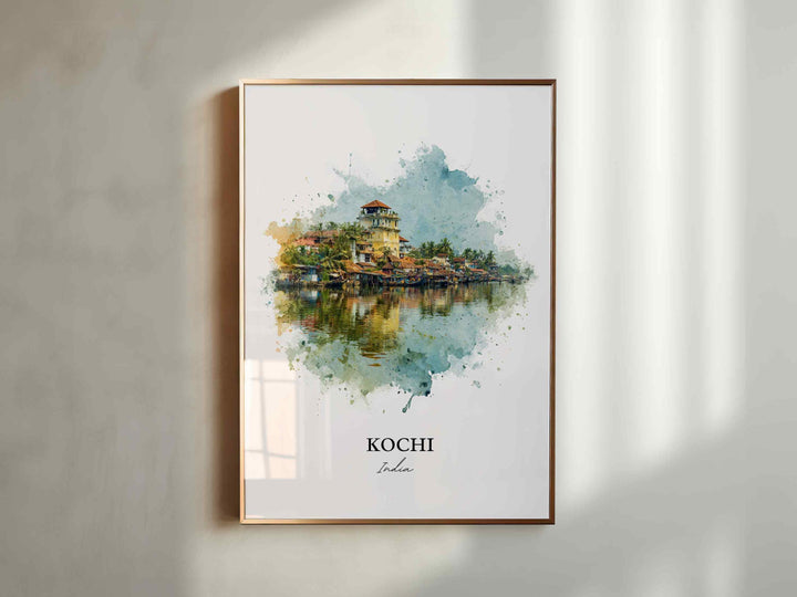 Kochi, Kerala – Watercolor Art Print