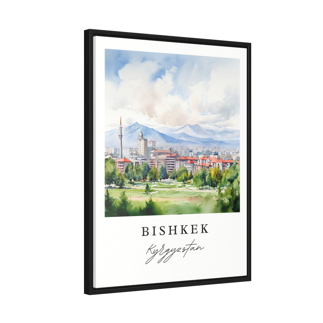 Bishkek Kyrgyzstan wall art - Kyrgyzstan, Bishkek print, Bishkek Wedding gift, Birthday present, Custom Text, Perfect Gift