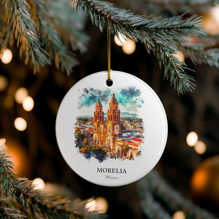 Morelia MX Ornament: Unique Morelia Souvenir, Morelia Mexico Xmas Decor, and Authentic Morelia Gift