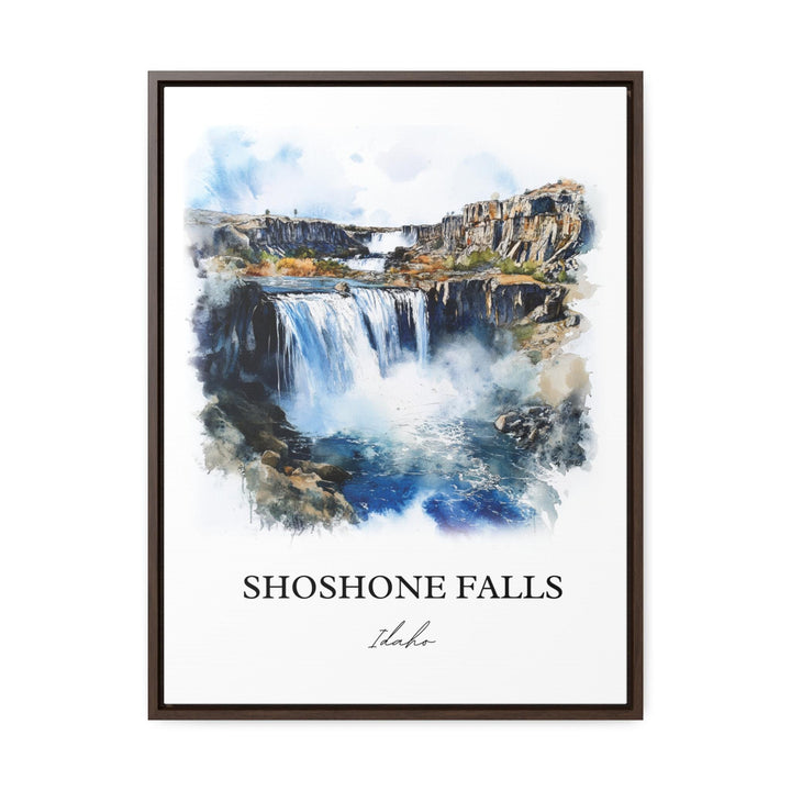 Shoshone Falls Wall Art, Twin Falls Idaho Print, Idaho Watercolor Art, Shoshone Falls Gift, Travel Print, Travel Poster, Housewarming Gift