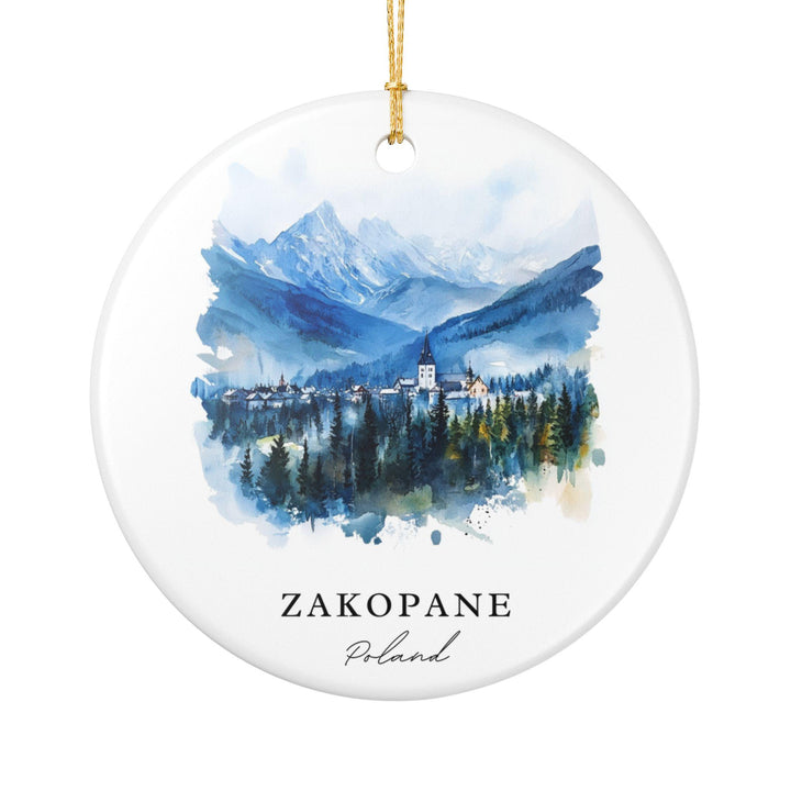 Zakopane Poland Ornament: Unique Zakopane Souvenir, Zakopane Xmas Decor, and Authentic Zakopane Poland Gift
