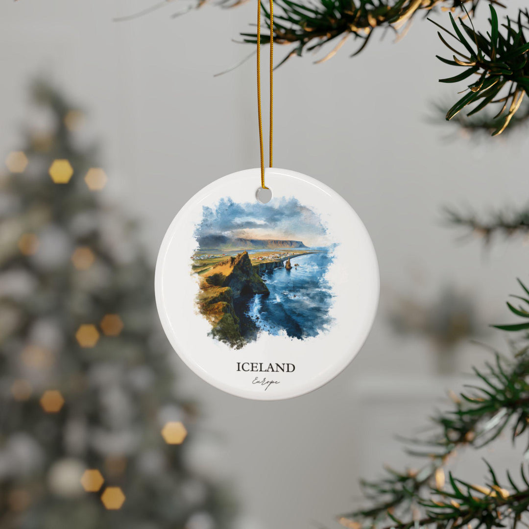 Iceland Ornament: Unique Iceland Souvenir, Iceland Xmas Decor, and Authentic Iceland Travel Gift