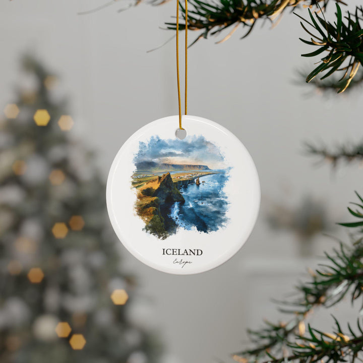 Iceland Ornament: Unique Iceland Souvenir, Iceland Xmas Decor, and Authentic Iceland Travel Gift