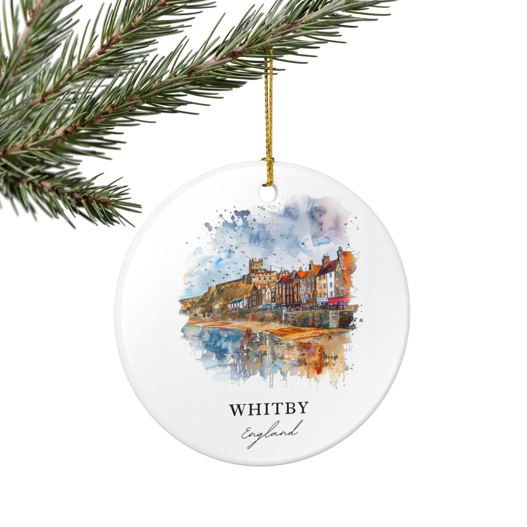 Whitby England Ornament: Unique Whitby Souvenir, Whitby England Xmas Decor, and Authentic Whitby England Gift