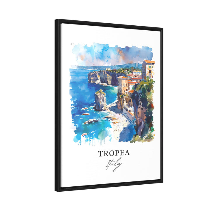 Tropea Italy Wall Art, Tropea Print, Tropea Calabria Watercolor, Tropea Italia Gift,