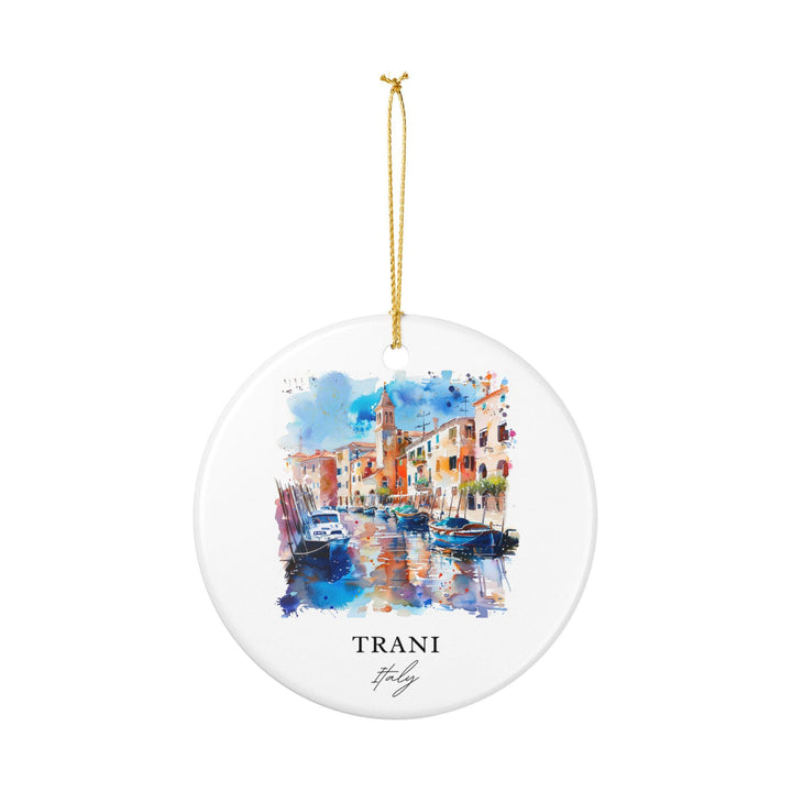 Trani Italy Ornament: Unique Trani Souvenir, Trani Italy Xmas Decor, and Authentic Trani Gift