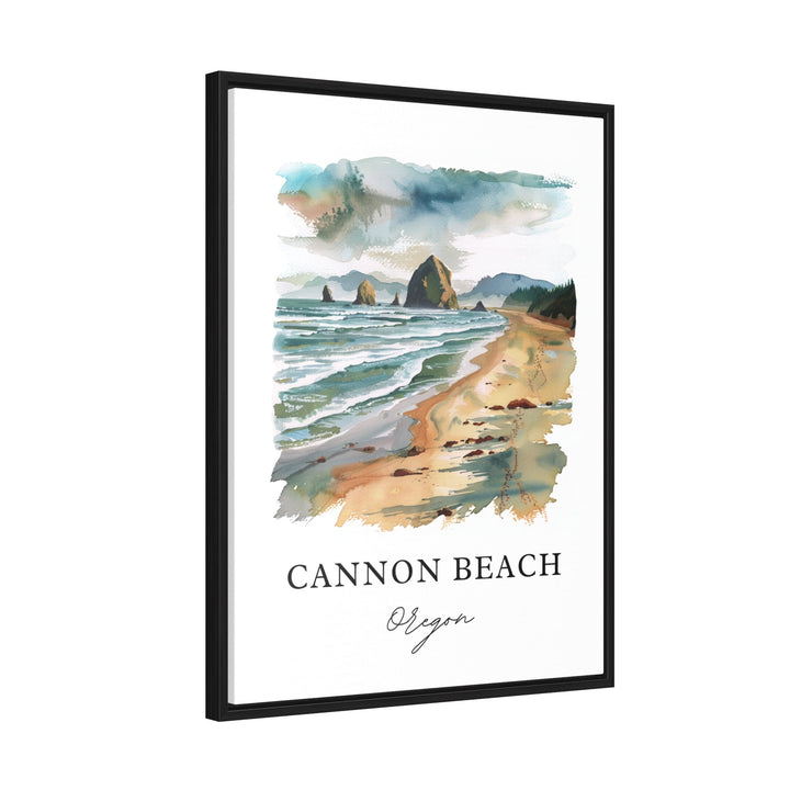 Cannon Beach Wall Art, Cannon Beach Print, Haystack Rock Watercolor, Cannon Beach OR Gift,