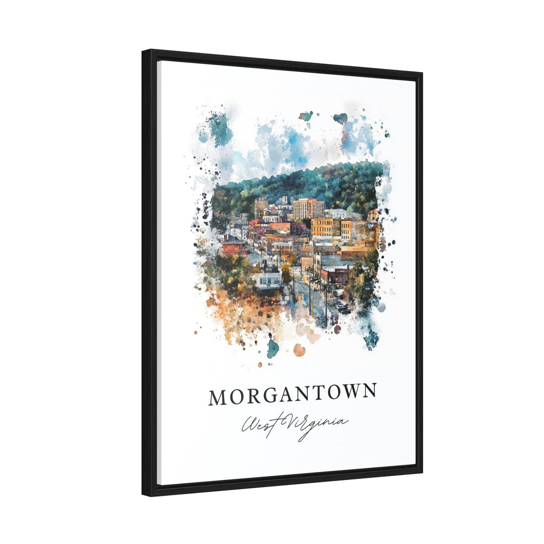 Morgantown, WV, West Virginia – Watercolor Art Print