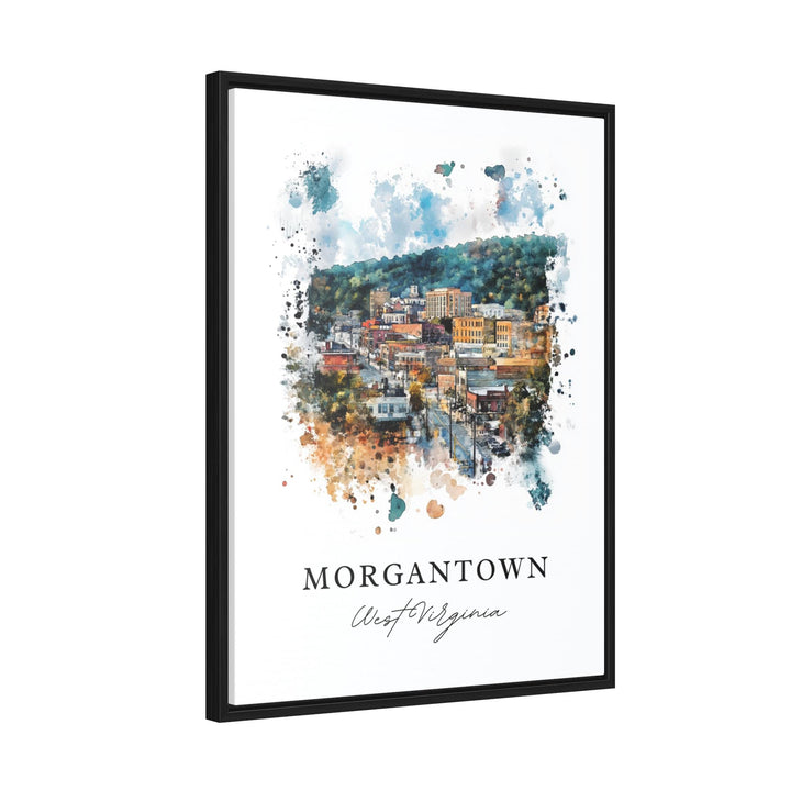 Morgantown, WV, West Virginia – Watercolor Art Print