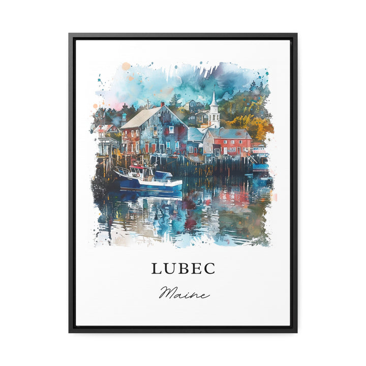 Lubec Maine Wall Art, Washington County ME Print, Lubec Watercolor Art, Lubec Maine  Gift,