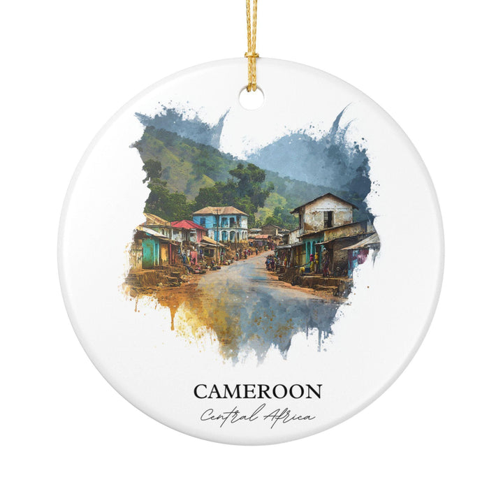 Cameroon Ornament: Unique Cameroon Souvenir, Cameroon Xmas Decor, and Authentic Cameroon Africa Gift