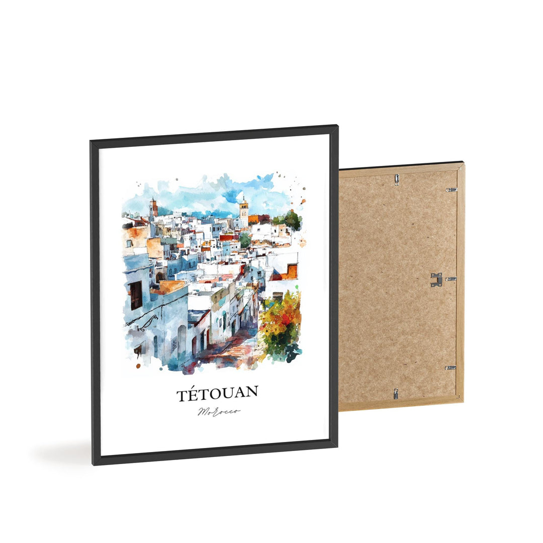Tétouan, Morocco – Watercolor Art Print