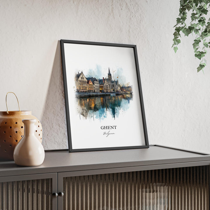 Ghent, Belgium – Watercolor Art Print