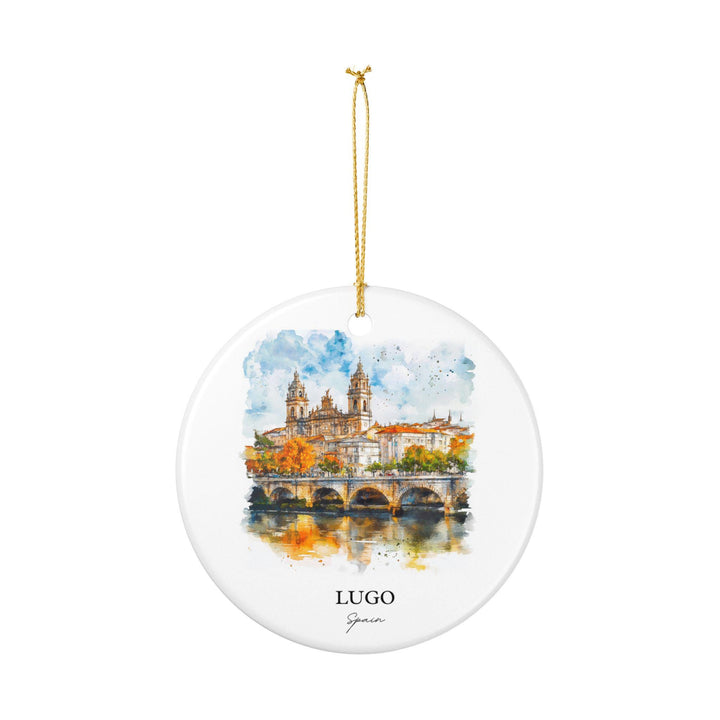 Lugo Spain Ornament: Unique Lugo Spain Souvenir, Lugo Spain Xmas Decor, and Authentic Spain Gift