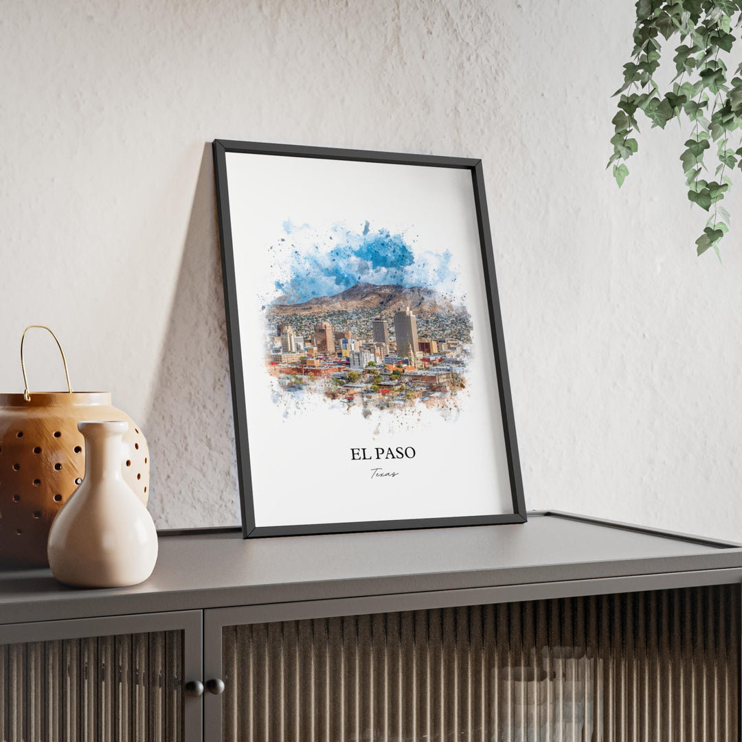 El Paso, Texas – Watercolor Art Print