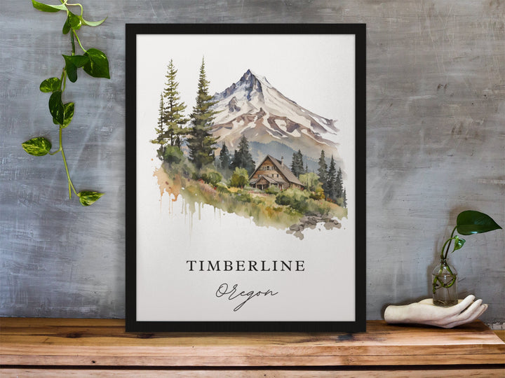 Timberline OR wall art - Oregon, Timberline poster, Timberline Oregon gift, Birthday present, Custom Text, Personalised Gift