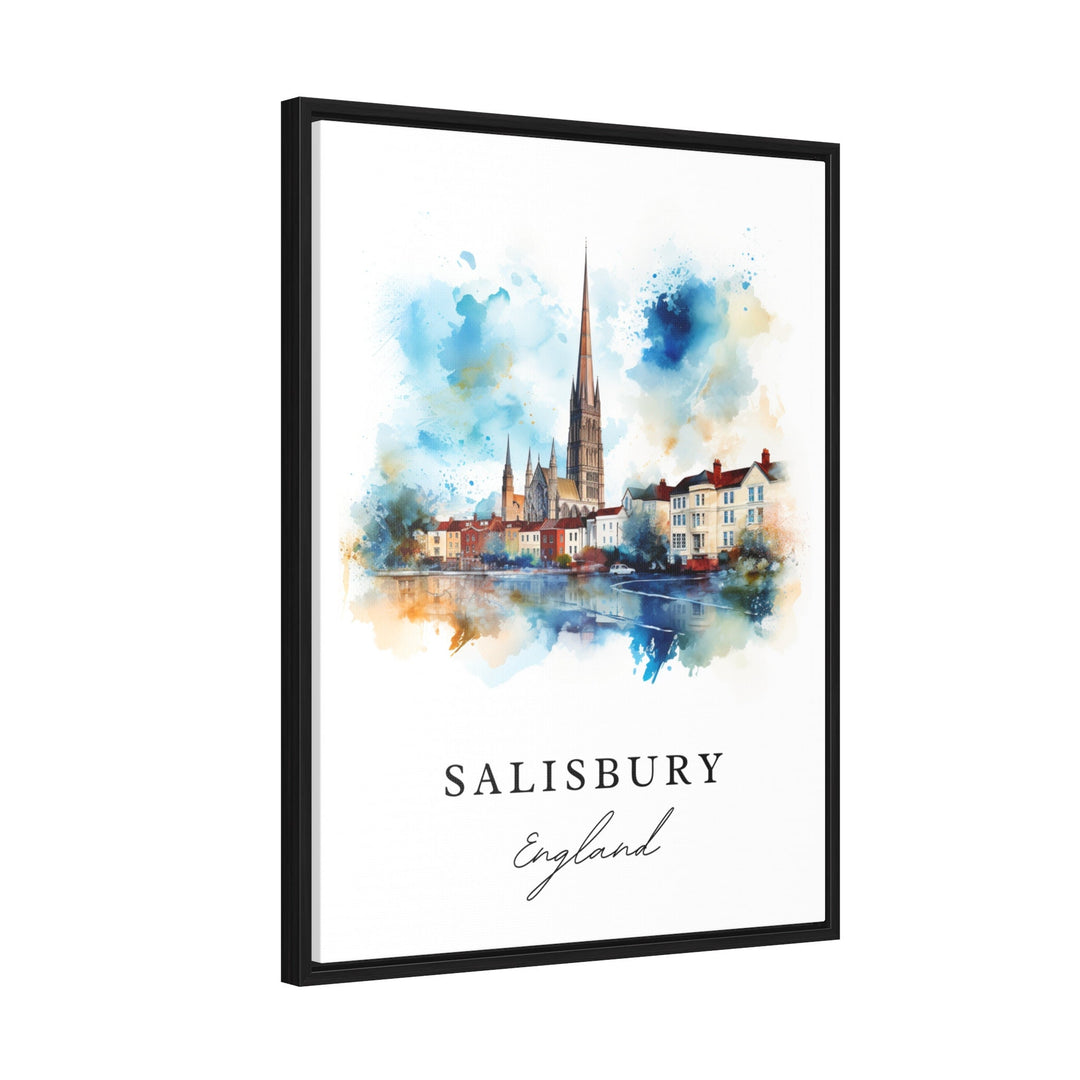 Salisbury England wall art - England, Salisbury poster print, Salisbury UK Wedding gift, Birthday present, Custom Text, Perfect Gift