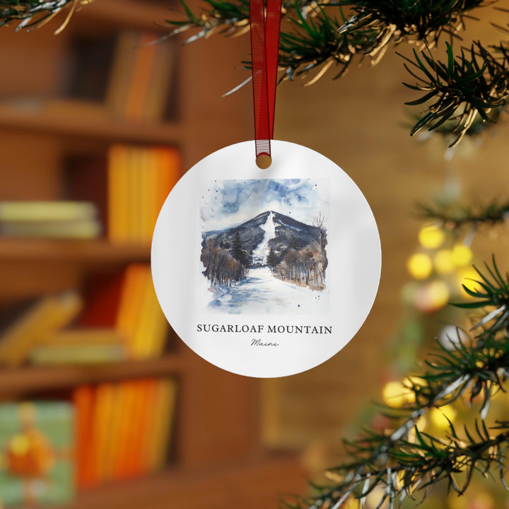 Sugarloaf Mountain Ornament: Unique Sugarloaf Mtn Souvenir, Sugarloaf Ski Decor, and Authentic Carrabassett Gift