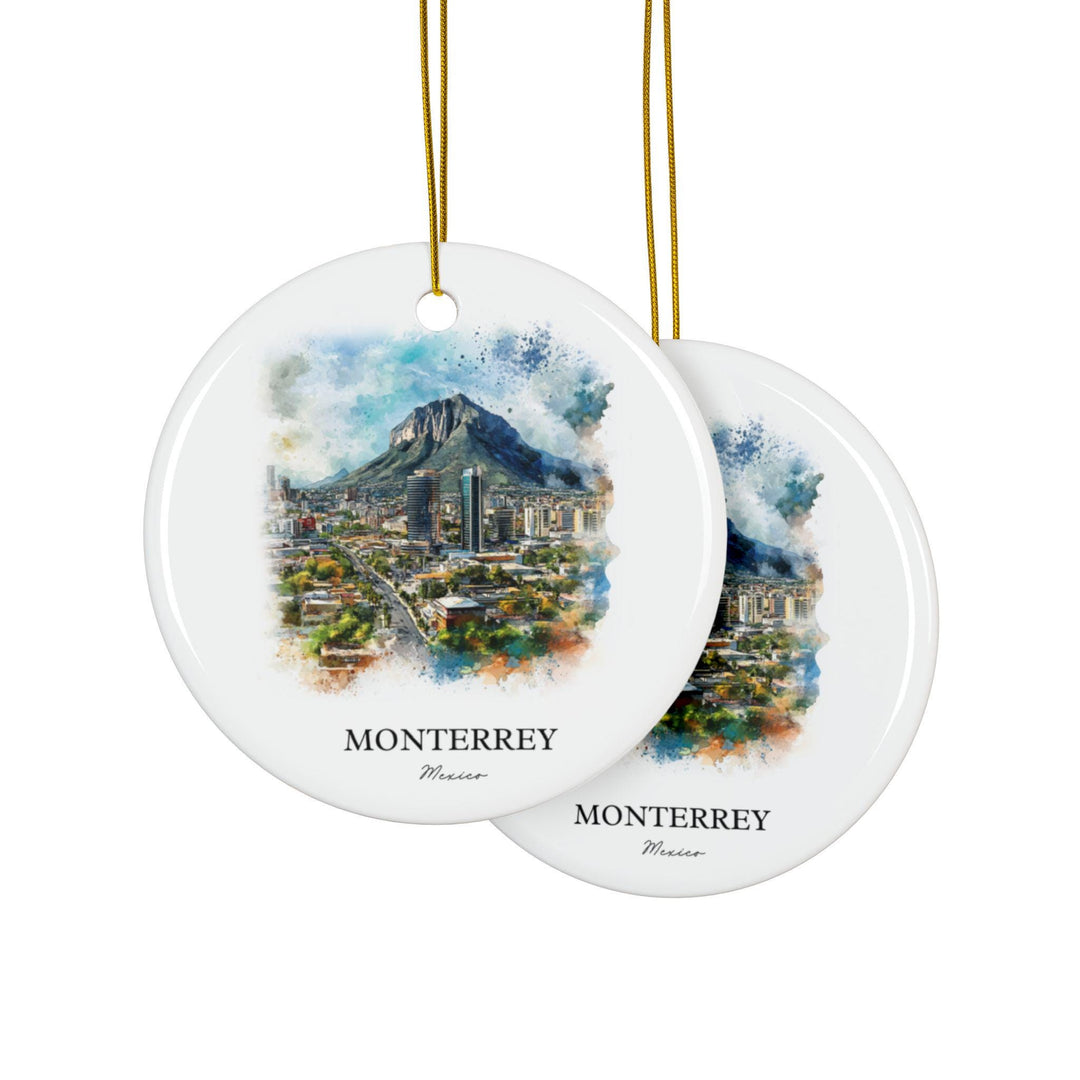 Monterey Mexico Ornament: Unique Monterey MX Souvenir, Mexico Xmas Decor, and Authentic Monterey MX Gift
