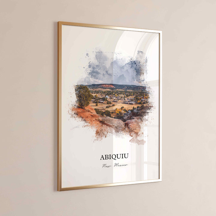 Abiquiu, New Mexico – Watercolor Art Print