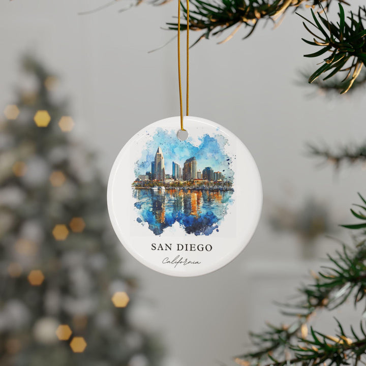 San Diego CA Ornament: Unique San Diego Souvenir, San Diego Decor, and Authentic San Diego California Gift