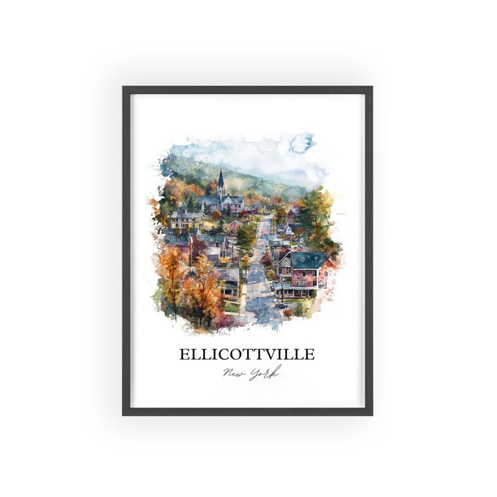 Ellicottville NY Wall Art, Holiday Valley Print, Ellicottville Artwork, Ellicottville Gift, Travel Print, Travel Poster, Housewarming Gift
