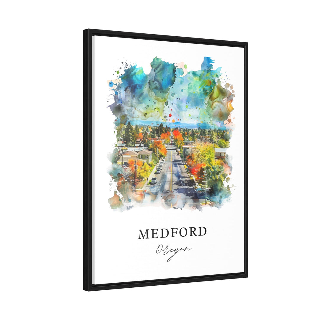 Medford, Oregon – Watercolor Art Print