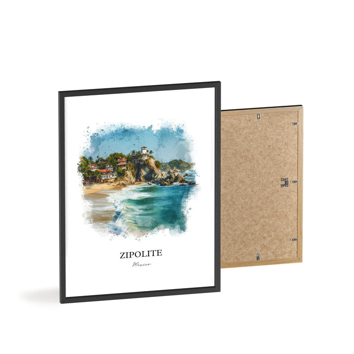 Zipolite, Oaxaca Mexico – Watercolor Art Print