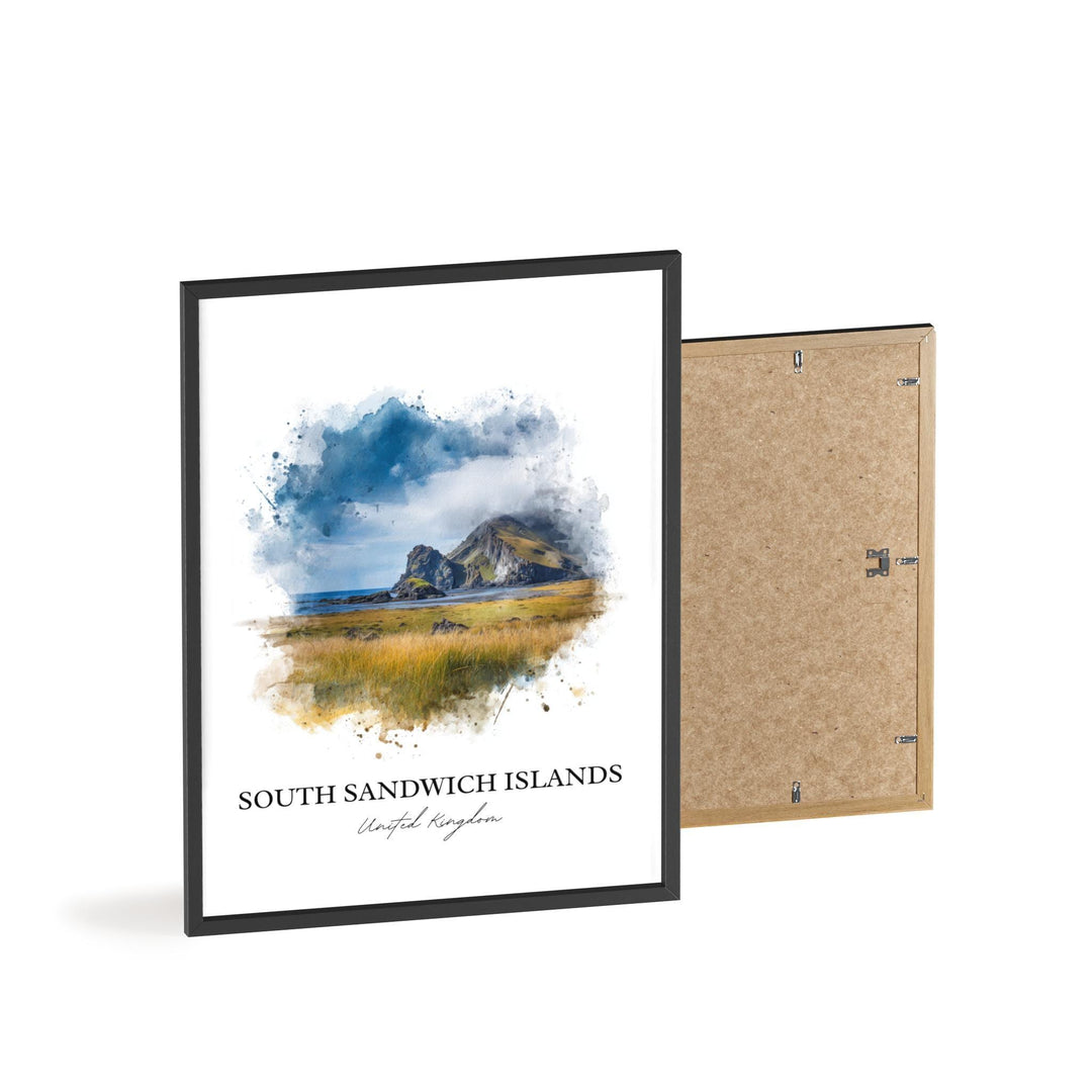 South Sandwich Islands Art, South Georgia Print, UK Artwork, South Sandwich Islands Gift, Travel Print, Travel Poster, Housewarming Gift