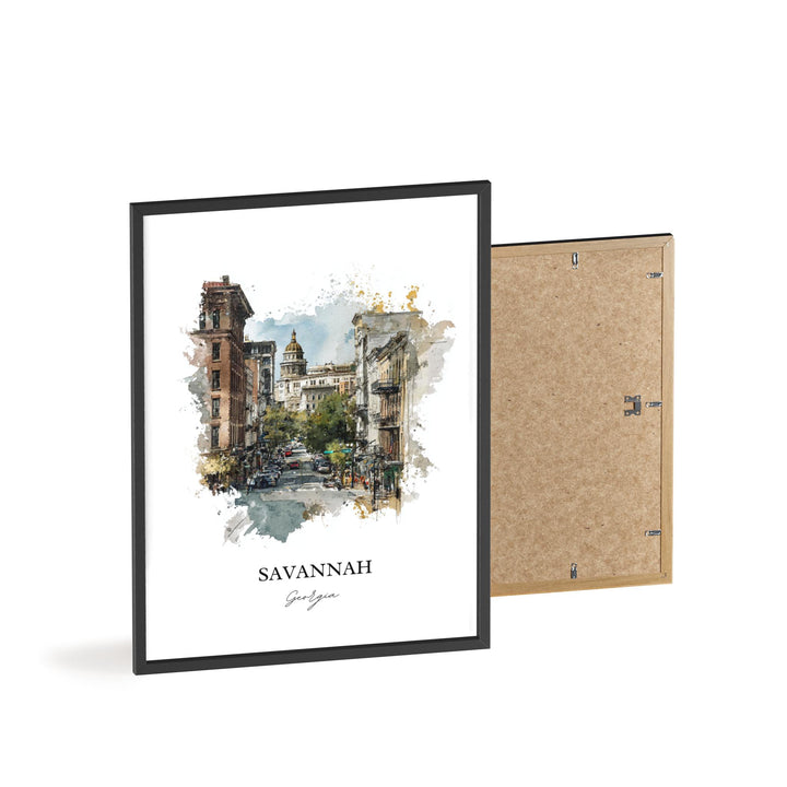 Savannah, Georgia – Watercolor Art Print