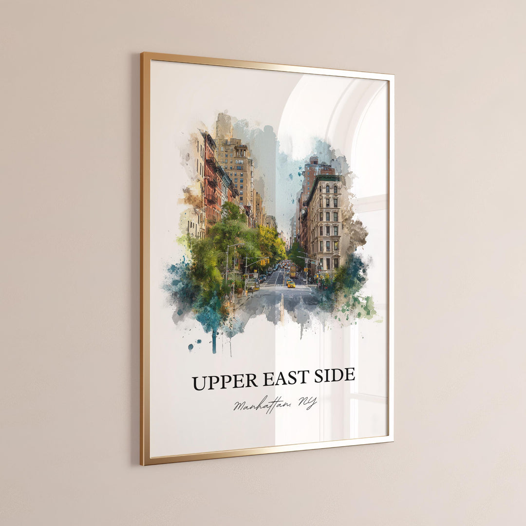 Upper East Side, New York – Watercolor Art Print