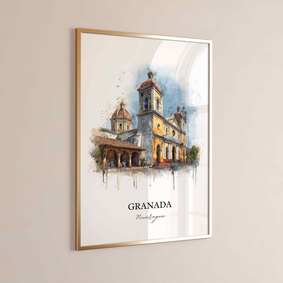 Granada, Nicaragua – Watercolor Art Print