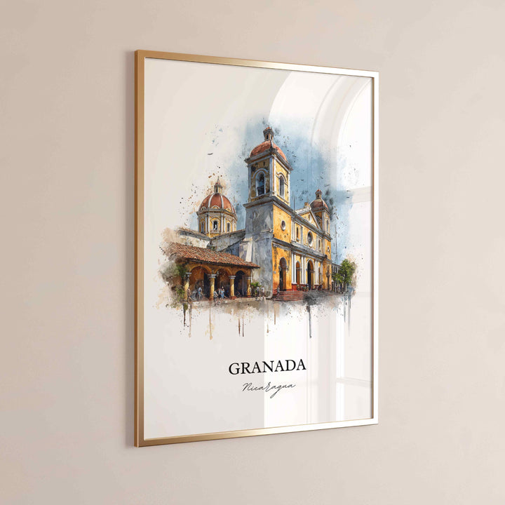 Granada, Nicaragua – Watercolor Art Print