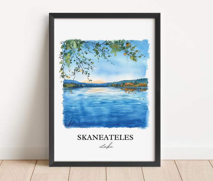 Skaneateles Lake Wall Art, Finger Lakes Print, New York State Artwork, Skaneateles Lake Gift, Travel Print, Travel Poster, Housewarming Gift