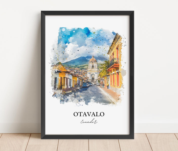 Otavalo, Ecuador – Watercolor Art Print