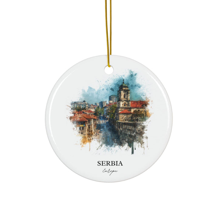 Serbia Ornament: Unique Serbia Souvenir, Serbia Xmas Decor, and Authentic Belgrade Serbia Gift