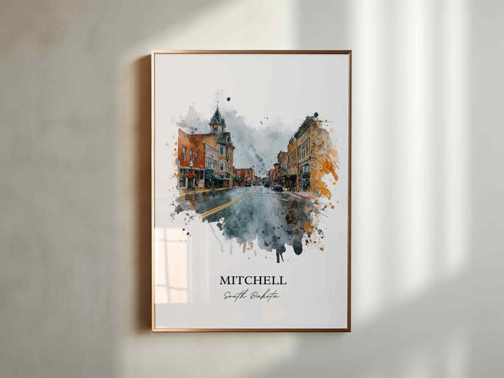 Mitchell, South Dakota – Watercolor Art Print