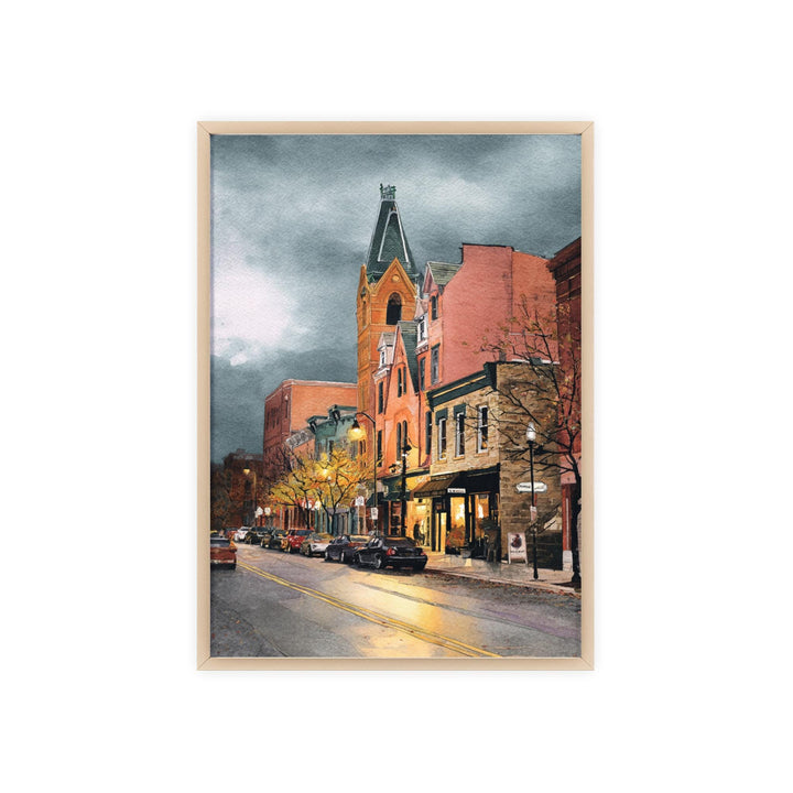 Ann Arbor, Michigan, USA – Watercolor Art Print