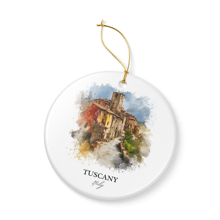Tuscany Italy Ornament: Unique Tuscany Souvenir, Tuscany Italy Xmas Decor, and Authentic Tuscany Italy Gift