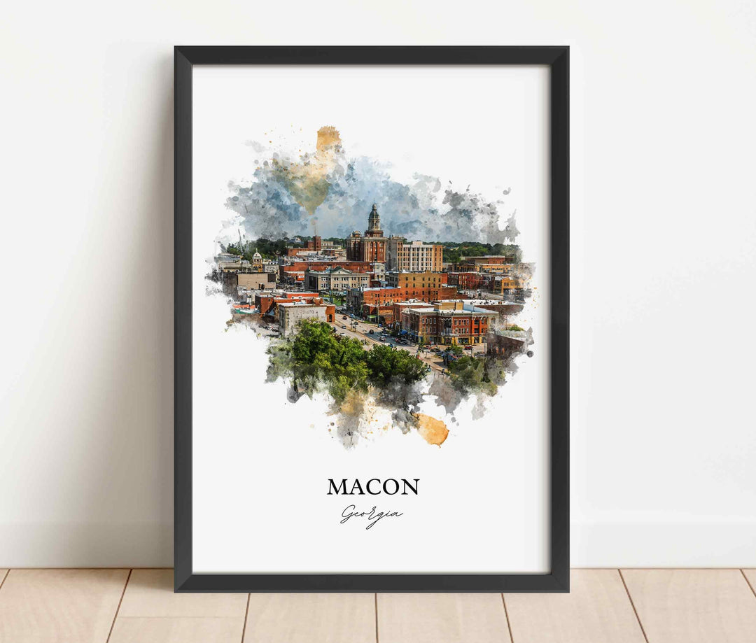 Macon, Georgia – Watercolor Art Print